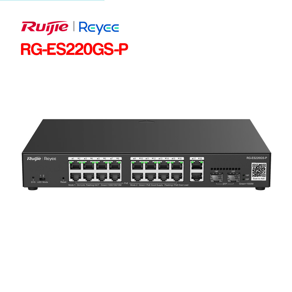 layer-2-smart-managed-poe-switch-20-cong-ruijie-rg-es220gs-p-2 RUIJIE RG-ES220GS-P