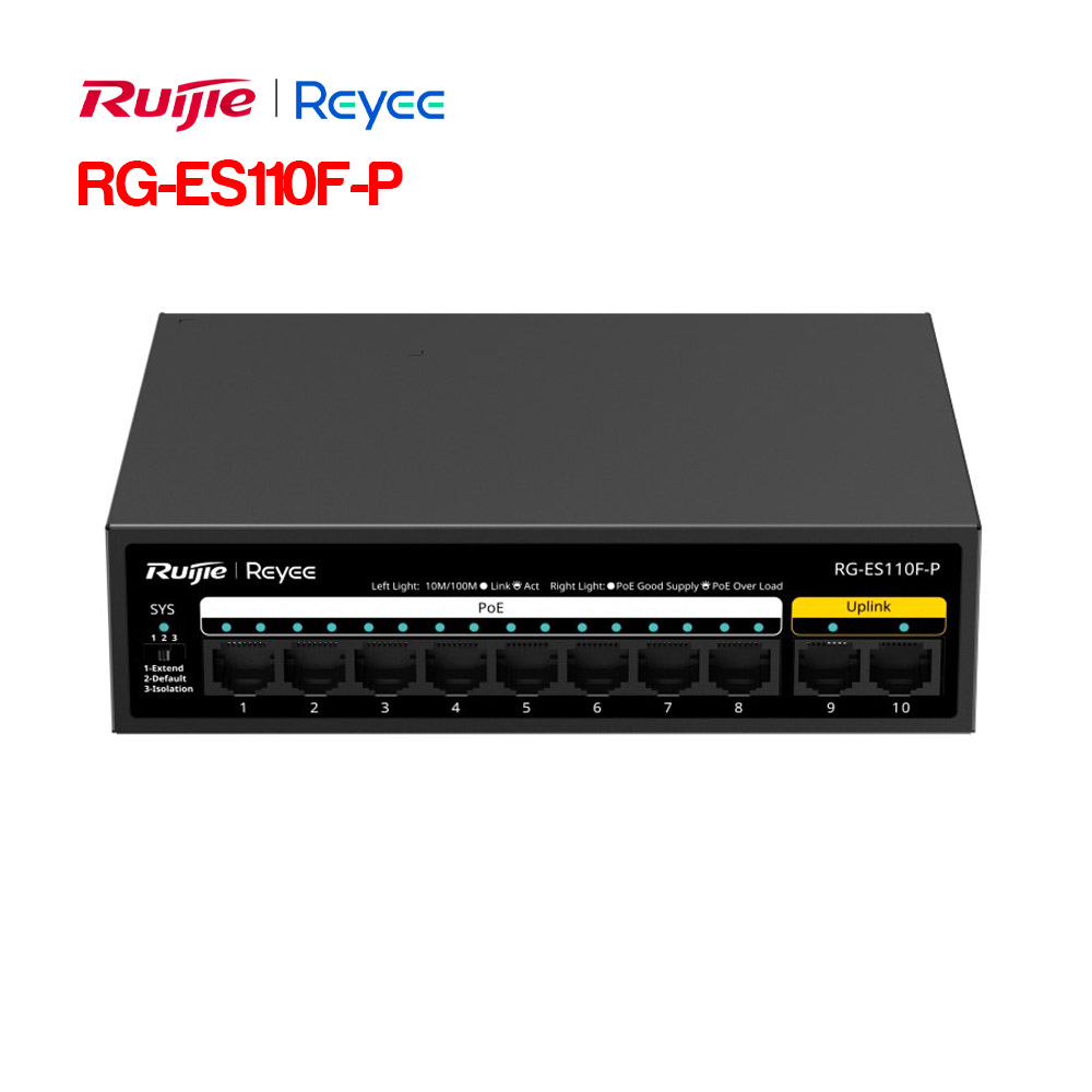 unmanaged-switch-8-cong-ruijie-rg-es110f-p-1 RUIJIE RG-ES110F-P