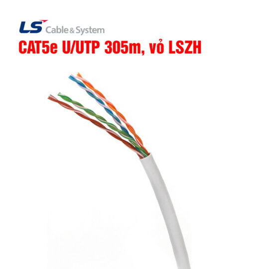 Cáp mạng LS CAT5e U/UTP 305m, vỏ LSZH