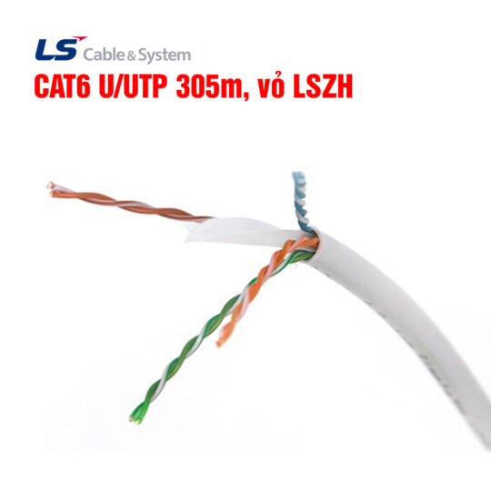Cáp mạng LS CAT6 U/UTP 305m vỏ LSZH