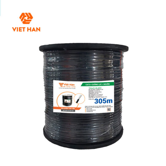 Việt Hàn CAT3 26AWG + Cường lực + Nguồn