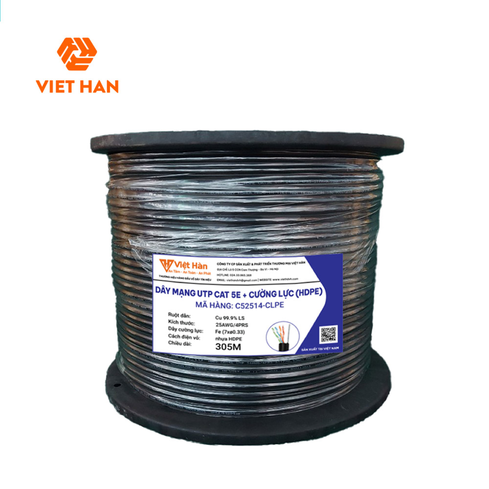 cap-mang-viet-han-cat-5e-utp-24awg-hdpe-cuong-luc Việt Hàn CAT.5E UTP 24AWG HDPE + Cường lực