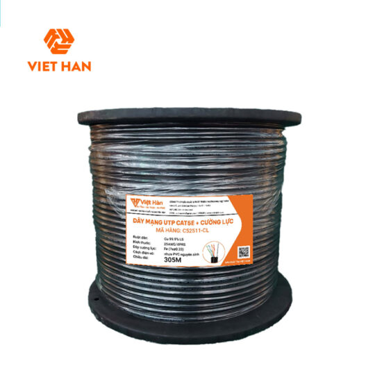 Cáp mạng Việt Hàn CAT.5E UTP 25AWG 305m + cường lực