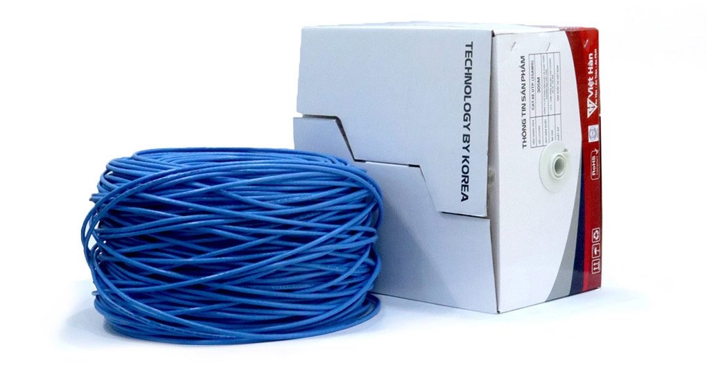 Cáp mạng Việt Hàn LEAD CAT.6E UTP 25AWG 305m