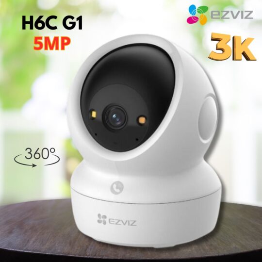 Camera quay quét EZVIZ H6C G1 3K 5MP (CS-H6c-R200-1Q5WFL)