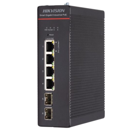 Bộ chuyển mạch PoE thông minh công nghiệp 4 Port HIKVISION DS-3T1506HP-SI-4P2F