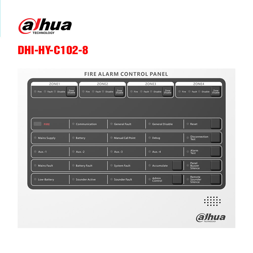 Tủ báo cháy thường 8 kênh Dahua Wisualarm DHI-HY-C102-8 Tủ báo cháy thường 8 kênh Dahua Wisualarm DHI-HY-C102-8